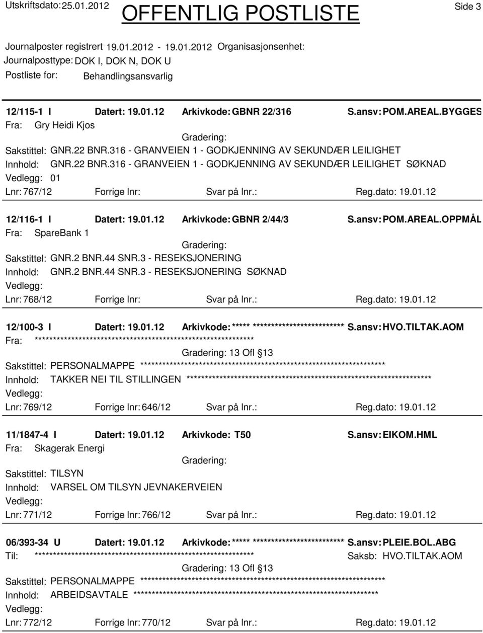 OPPMÅL.EHA Fra: SpareBank 1 Sakstittel: GNR.2 BNR.44 SNR.3 - RESEKSJONERING Innhold: GNR.2 BNR.44 SNR.3 - RESEKSJONERING SØKNAD Lnr: 768/12 Forrige lnr: Svar på lnr.: Reg.dato: 19.01.