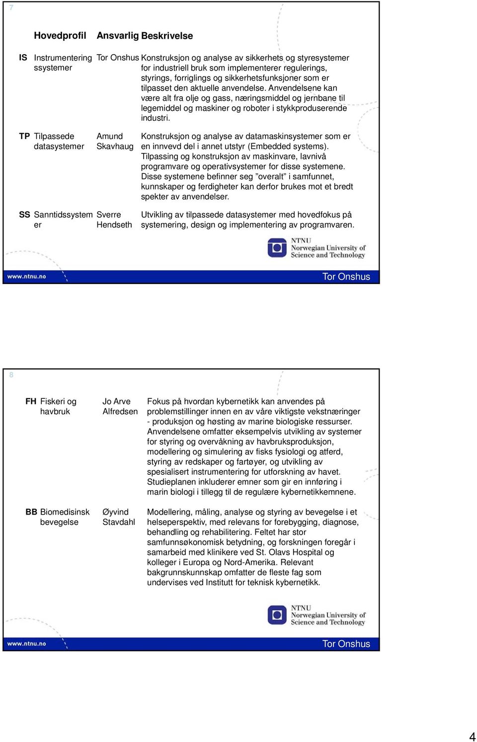 TP Tilpassede datasystemer Amund Skavhaug Konstruksjon og analyse av datamaskinsystemer som er en innvevd del i annet utstyr (Embedded systems).