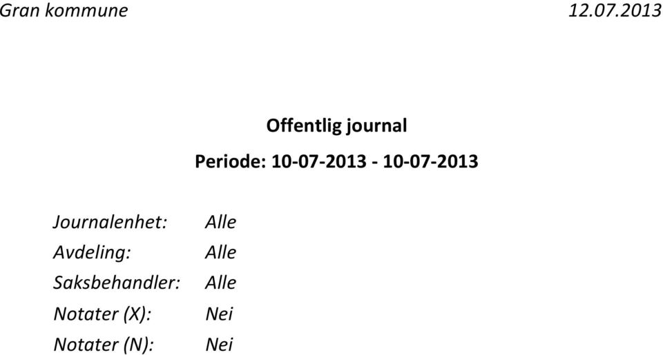 Journalenhet: Avdeling: