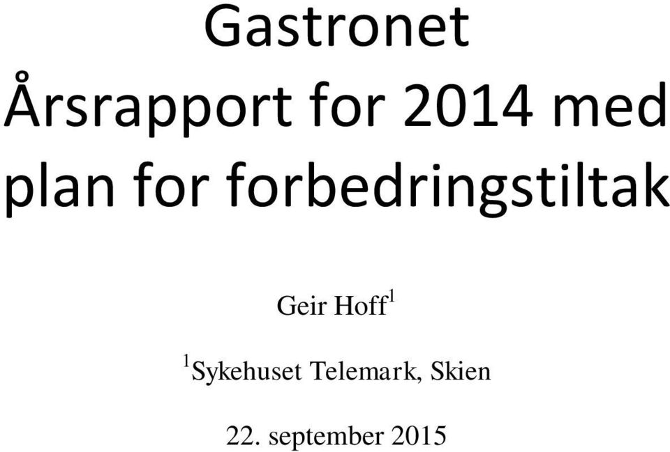 forbedringstiltak Geir Hoff 1