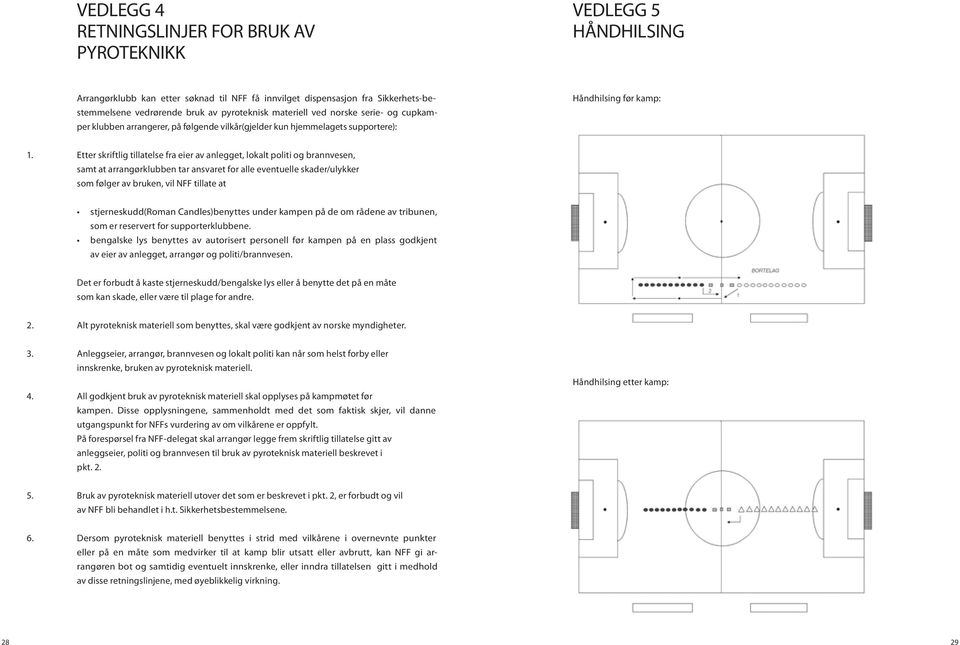 Etter skriftlig tillatelse fra eier av anlegget, lokalt politi og brannvesen, samt at arrangørklubben tar ansvaret for alle eventuelle skader/ulykker som følger av bruken, vil NFF tillate at