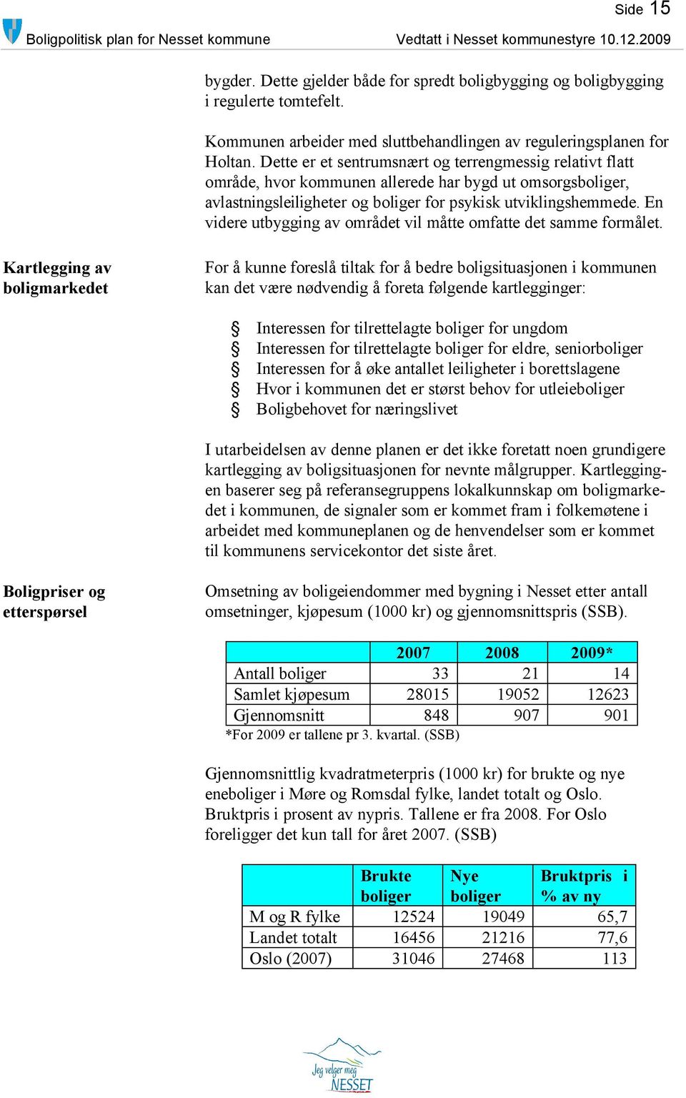 En videre utbygging av området vil måtte omfatte det samme formålet.