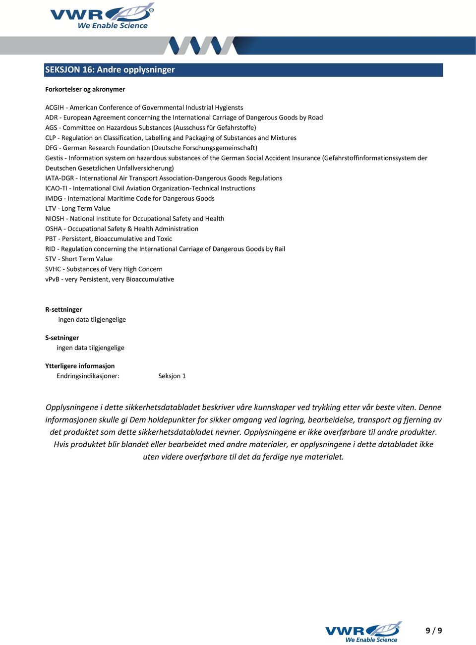 Foundation (Deutsche Forschungsgemeinschaft) Gestis - Information system on hazardous substances of the German Social Accident Insurance (Gefahrstoffinformationssystem der Deutschen Gesetzlichen