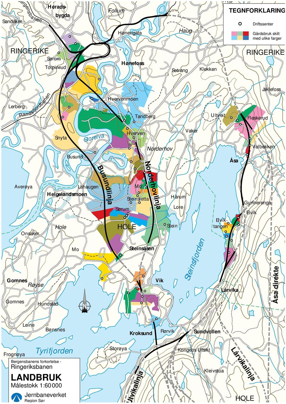 Hole Busundlinja Sørum HOLE Mo Steinsletta Norderhovlinja Hårum Stein Lore Elviktangen Gunnerenga Elvik Gomnes Røyse Gomnes Hundstad Mo Steinsåsen Vik Steinsfjorden Lårvika Åsa direkte Leine