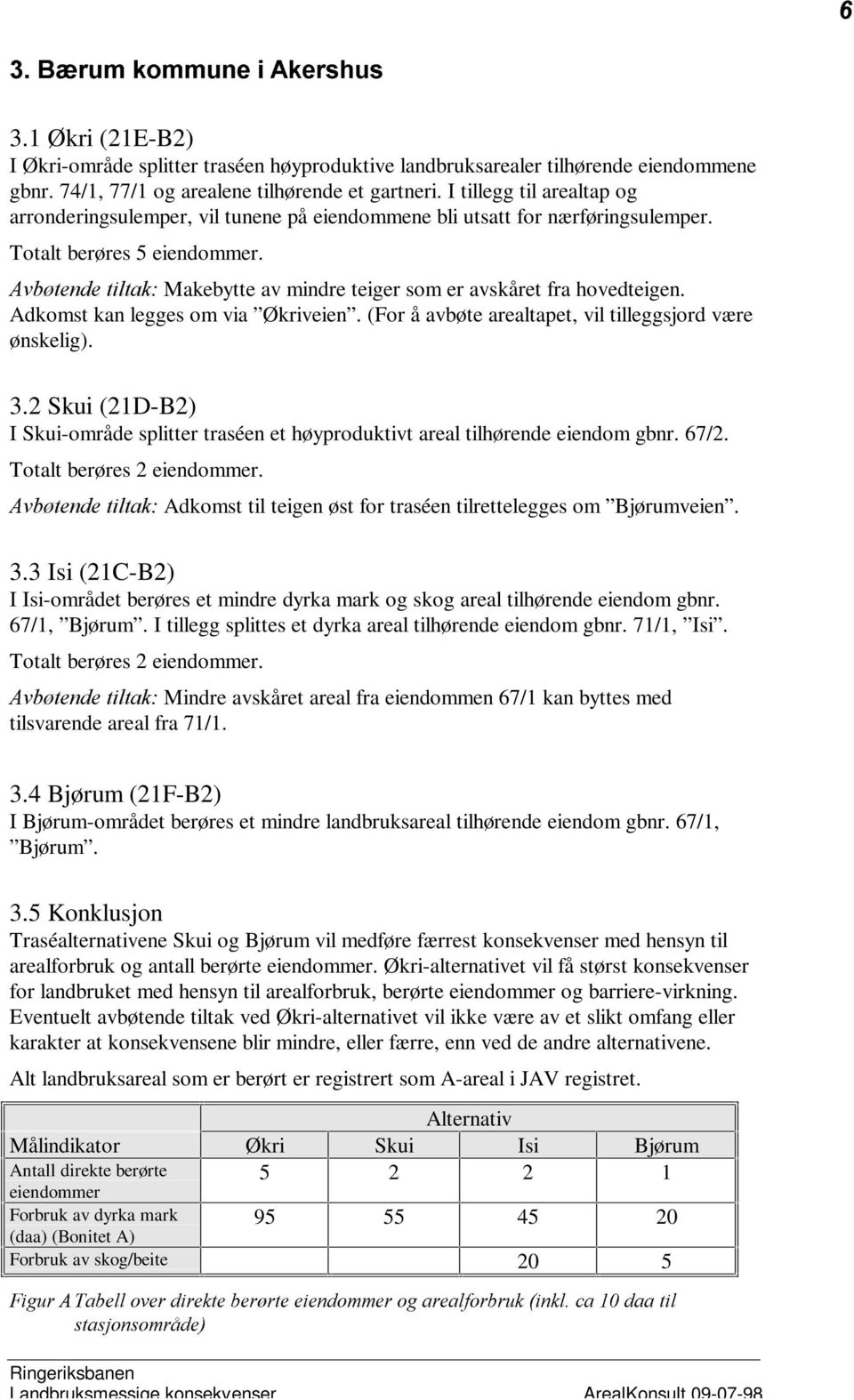 $YE WHQGHÃWLOWDN Makebytte av mindre teiger som er avskåret fra hovedteigen. Adkomst kan legges om via Økriveien. (For å avbøte arealtapet, vil tilleggsjord være ønskelig). 3.