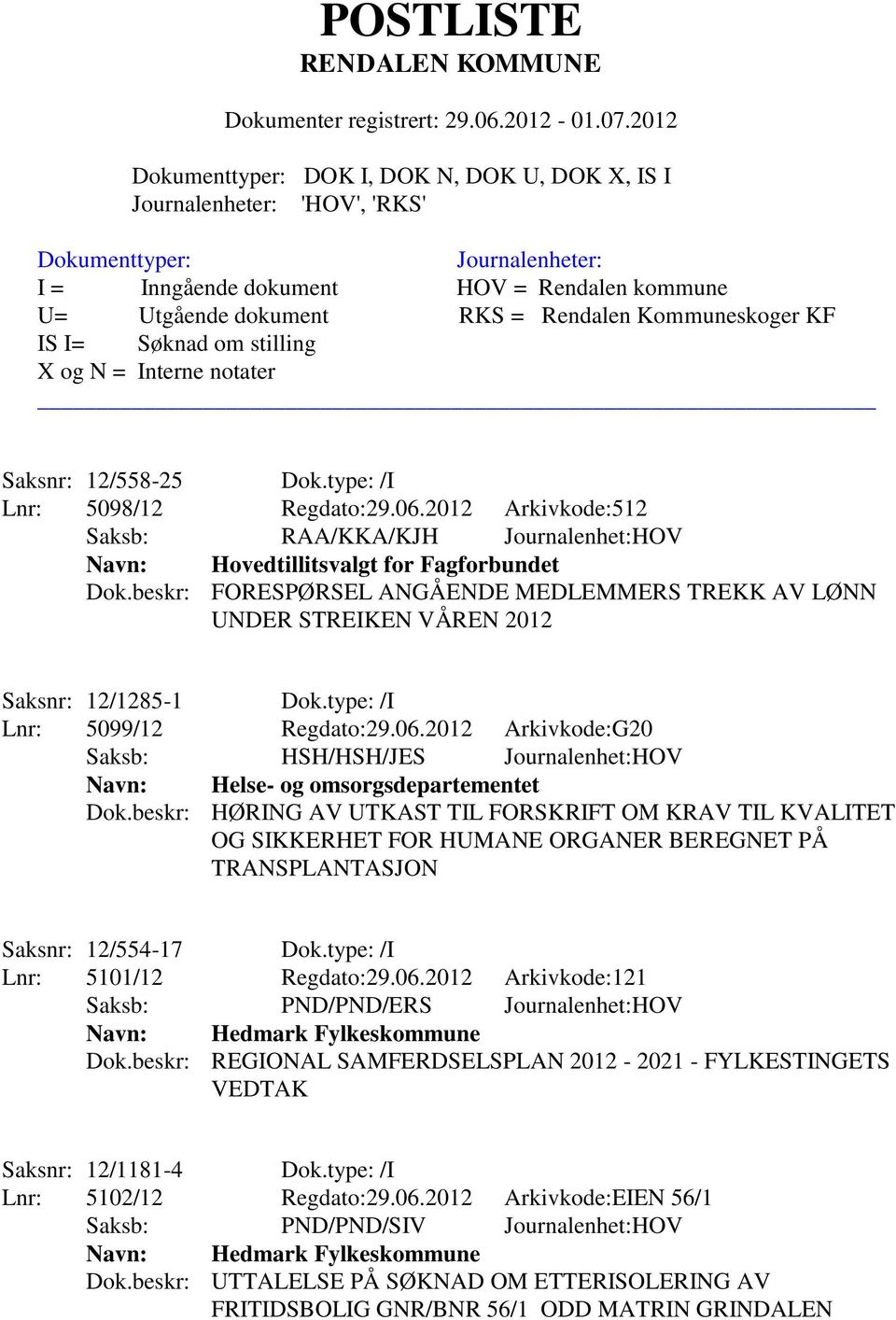 beskr: FORESPØRSEL ANGÅENDE MEDLEMMERS TREKK AV LØNN UNDER STREIKEN VÅREN 2012 Saksnr: 12/1285-1 Dok.type: /I Lnr: 5099/12 Regdato:29.06.