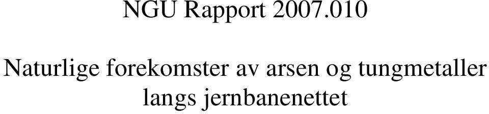 forekomster av arsen