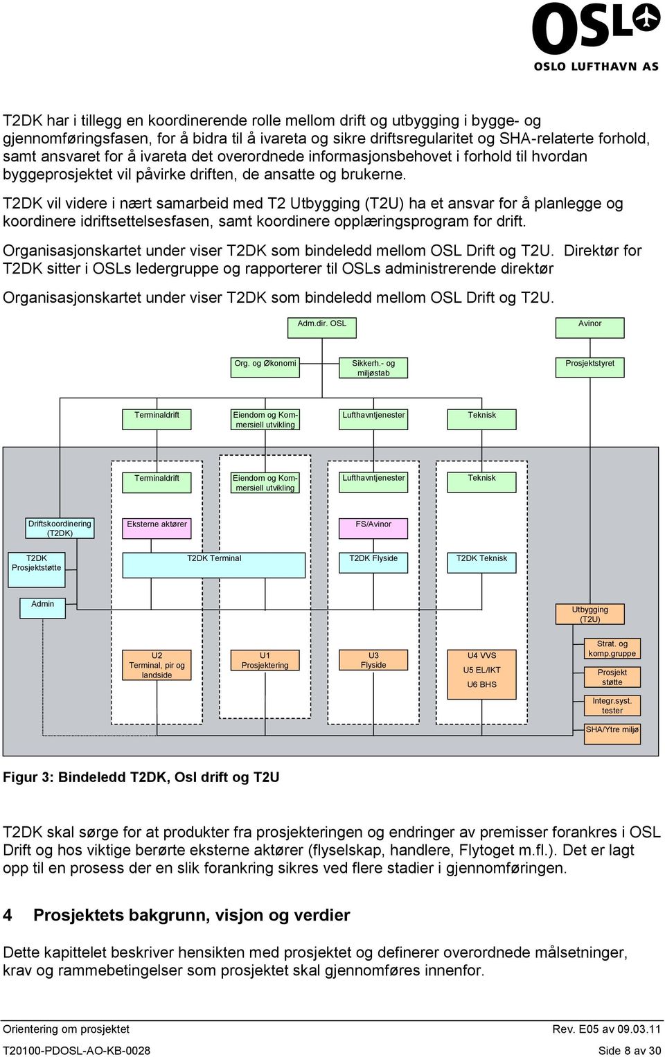 T2DK vil videre i nært samarbeid med T2 Utbygging (T2U) ha et ansvar for å planlegge og koordinere idriftsettelsesfasen, samt koordinere opplæringsprogram for drift.