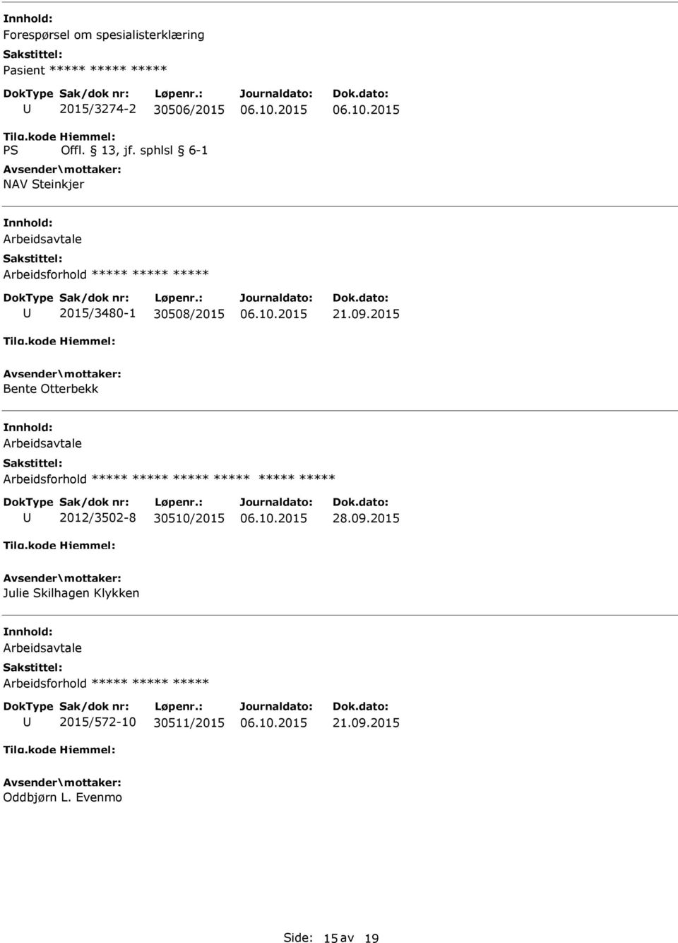 2015 Bente Otterbekk 2012/3502-8 30510/2015 28.09.