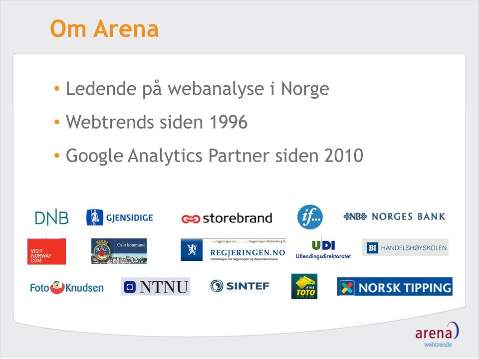 Webtrends siden 1996