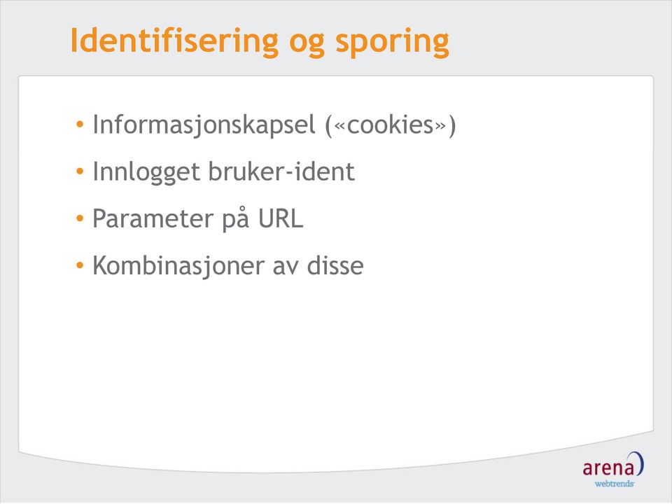 («cookies») Innlogget