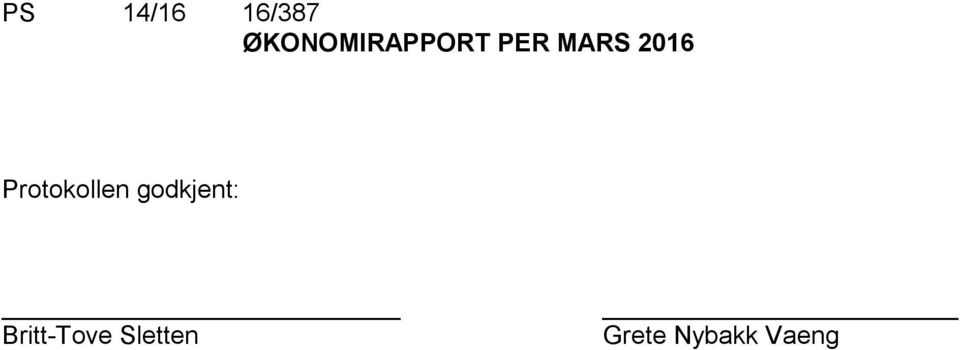 2016 Protokollen