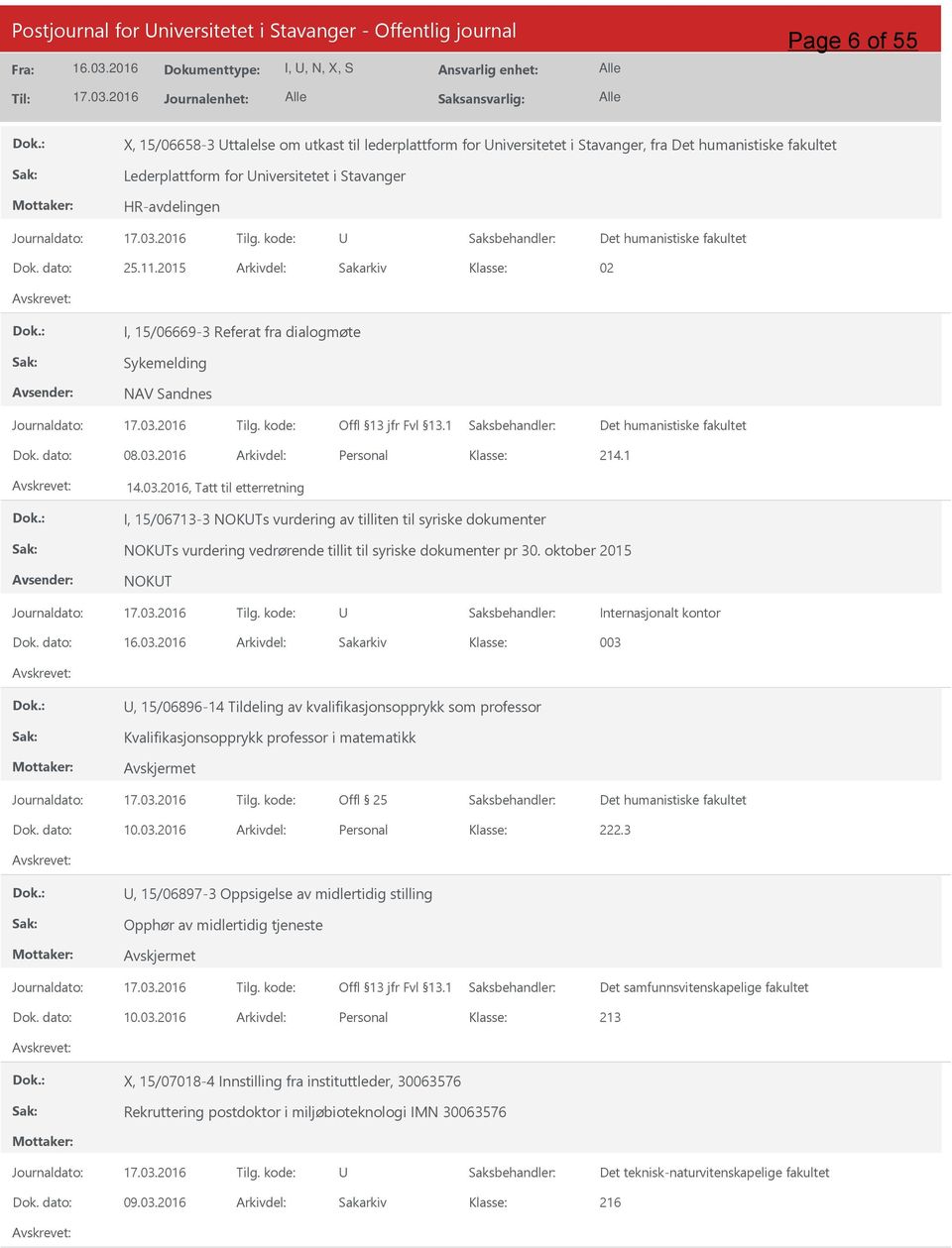 dato: 25.11.2015 Arkivdel: Sakarkiv 02 I, 15/06669-3 Referat fra dialogmøte Sykemelding NAV Sandnes Dok. dato: 08.03.