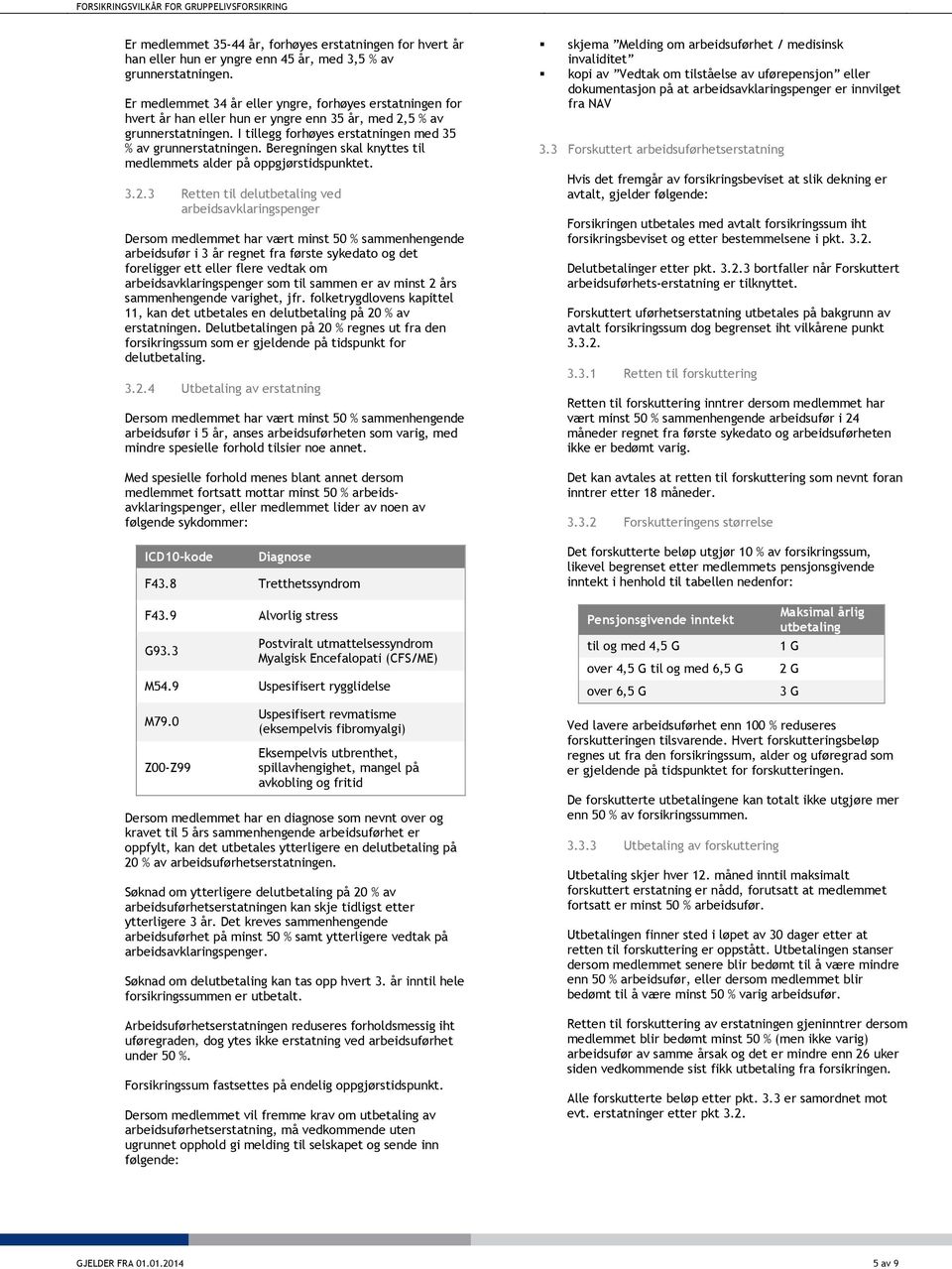 Beregningen skal knyttes til medlemmets alder på oppgjørstidspunktet. 3.2.