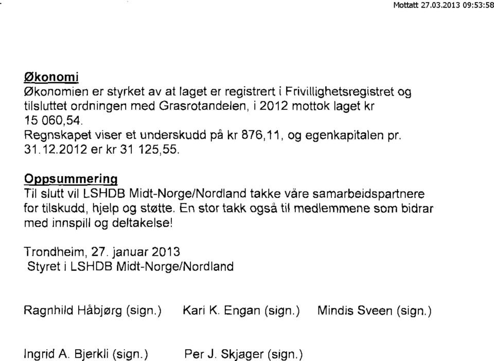 0 summerin Til slutt vil LSHDB Midt-Norge/Nordland takke våre samarbeidspartnere for tilskudd, hjelp og støtte.