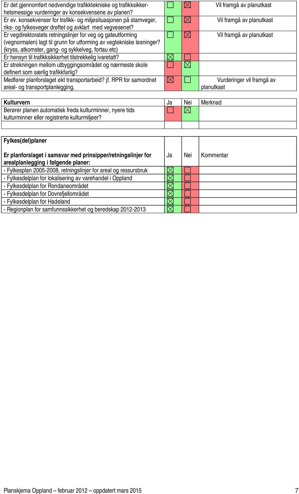 Er vegdirektoratets retningslinjer for veg og gateutforming (vegnormalen) lagt til grunn for utforming av vegtekniske løsninger?