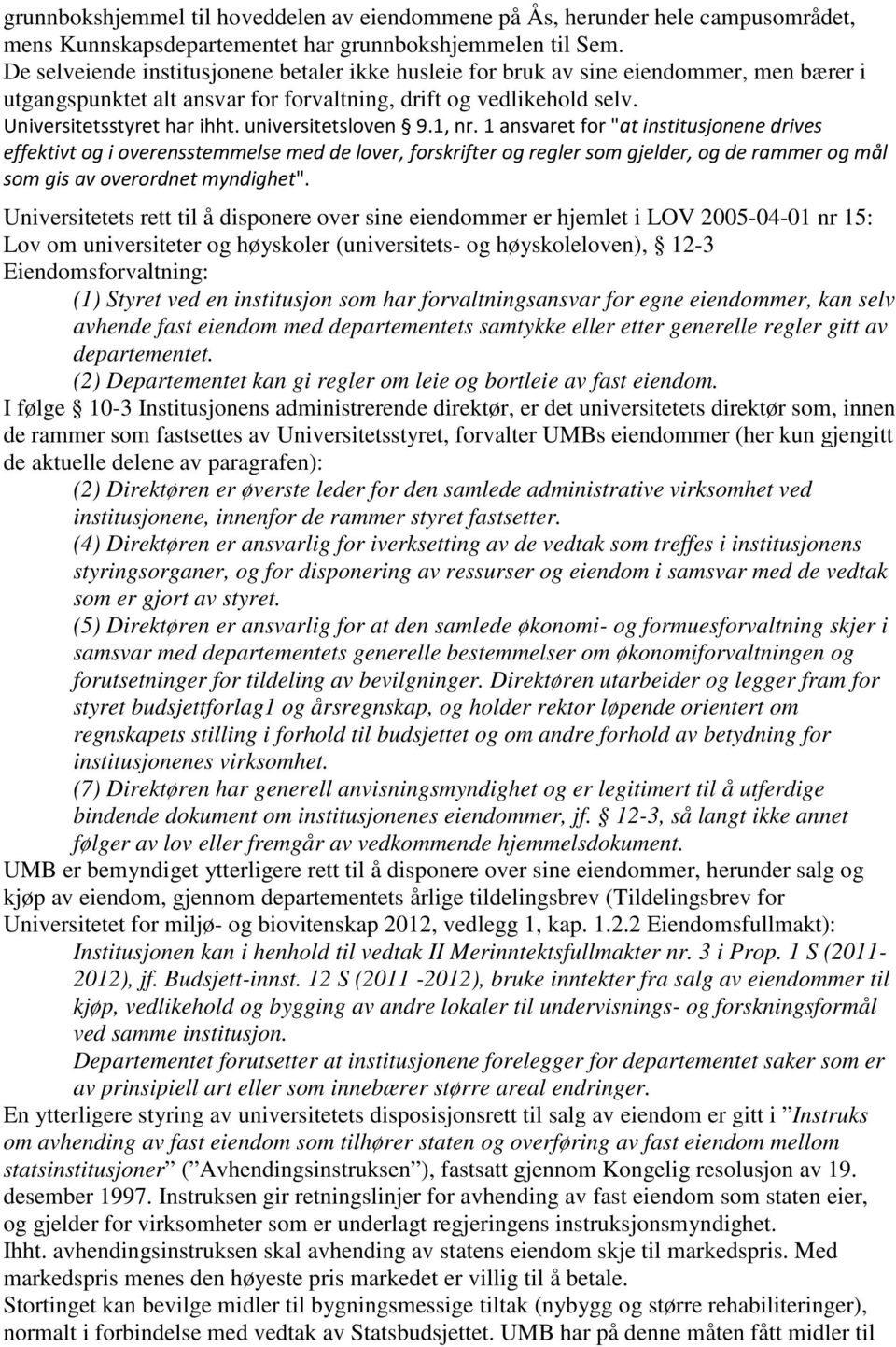 universitetsloven 9.1, nr.