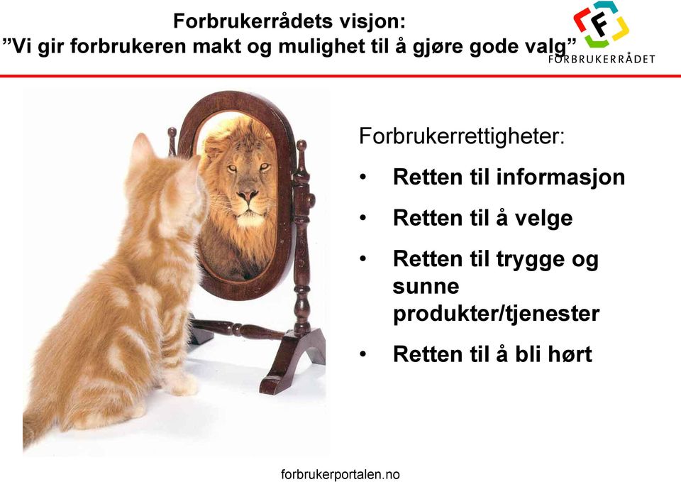 Retten til informasjon Retten til å velge Retten til