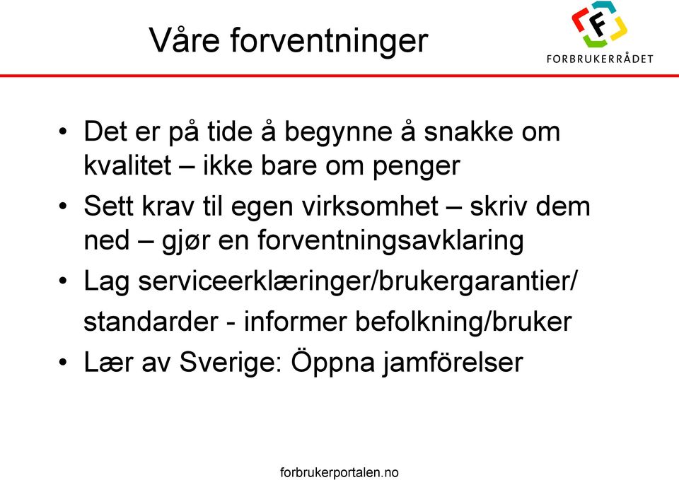 gjør en forventningsavklaring Lag