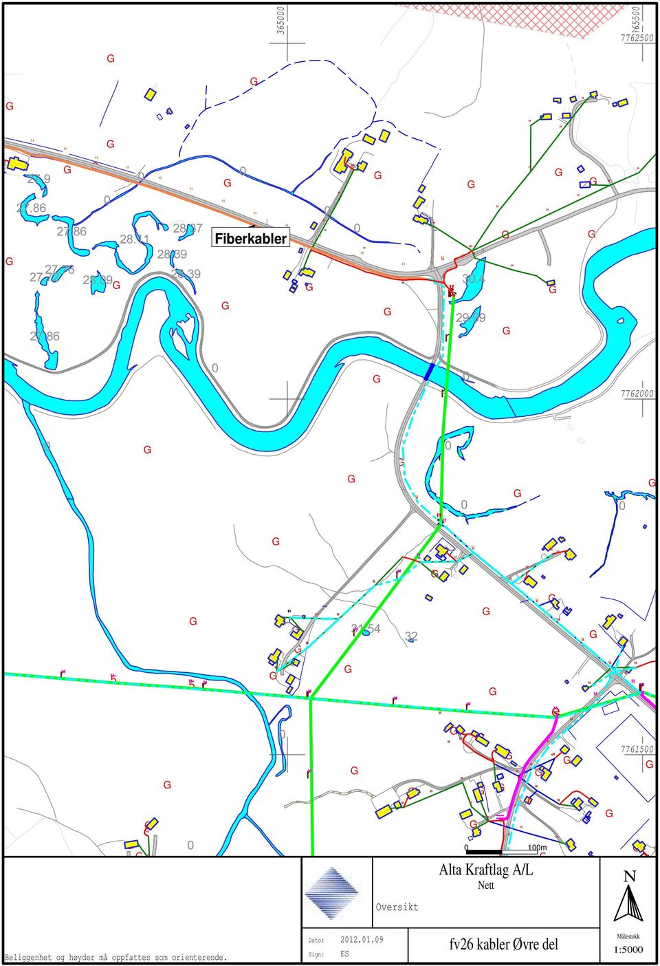 .01.09 ES Målstokk 1:5000 fv26 kabl Øv dl Alta