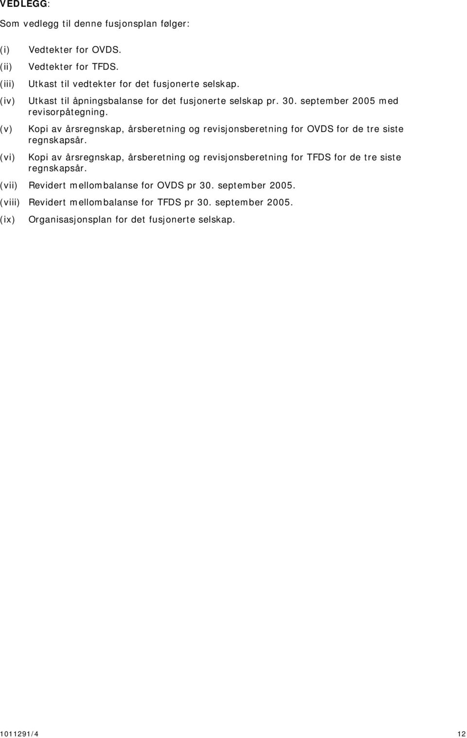 Kopi av årsregnskap, årsberetning og revisjonsberetning for OVDS for de tre siste regnskapsår.