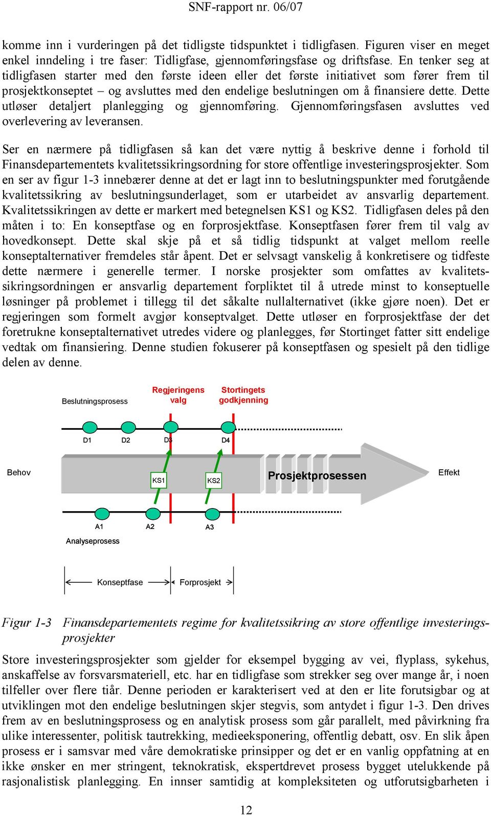 Dette utløser detaljert planlegging og gjennomføring. Gjennomføringsfasen avsluttes ved overlevering av leveransen.