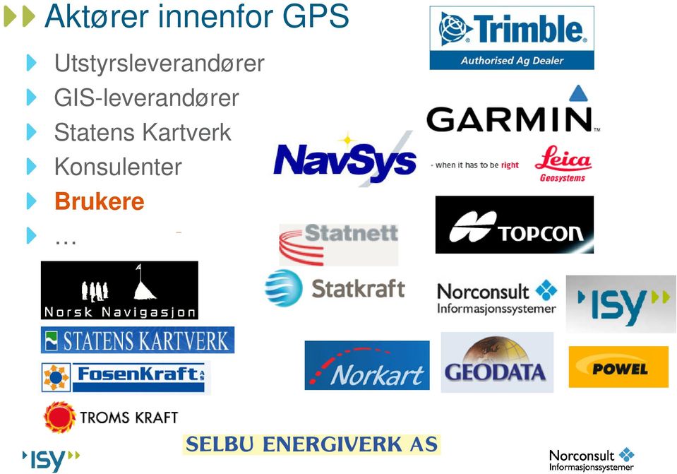 GIS-leverandører