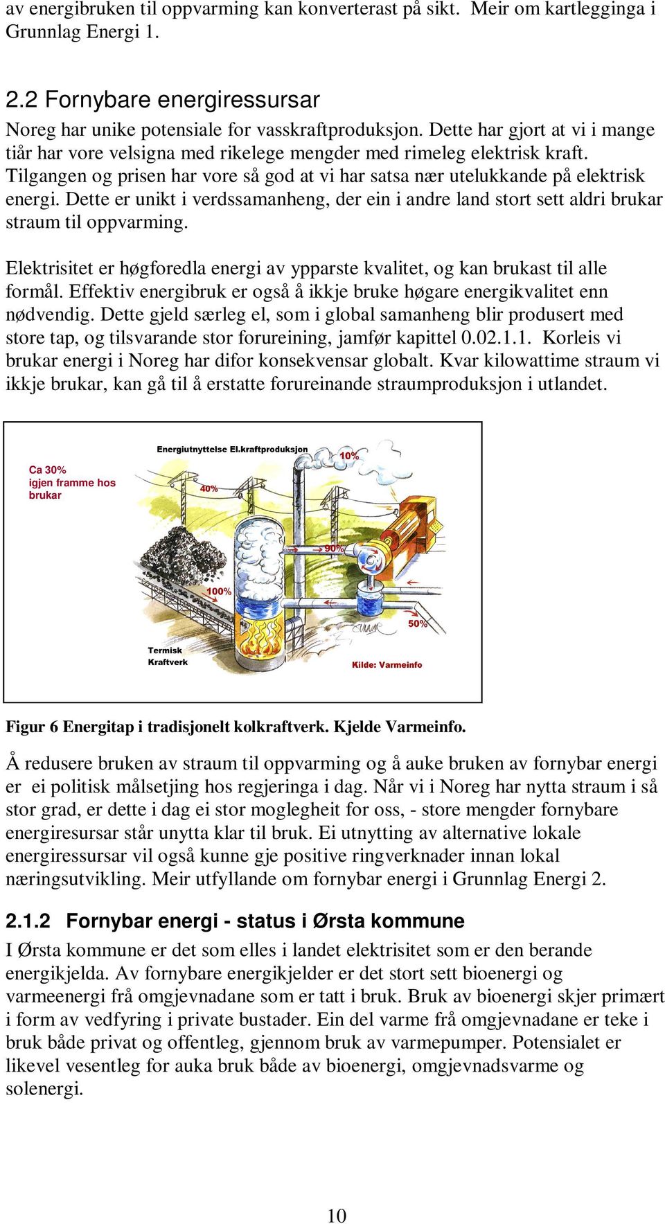 Dette er unikt i verdssamanheng, der ein i andre land stort sett aldri brukar straum til oppvarming. Elektrisitet er høgforedla energi av ypparste kvalitet, og kan brukast til alle formål.