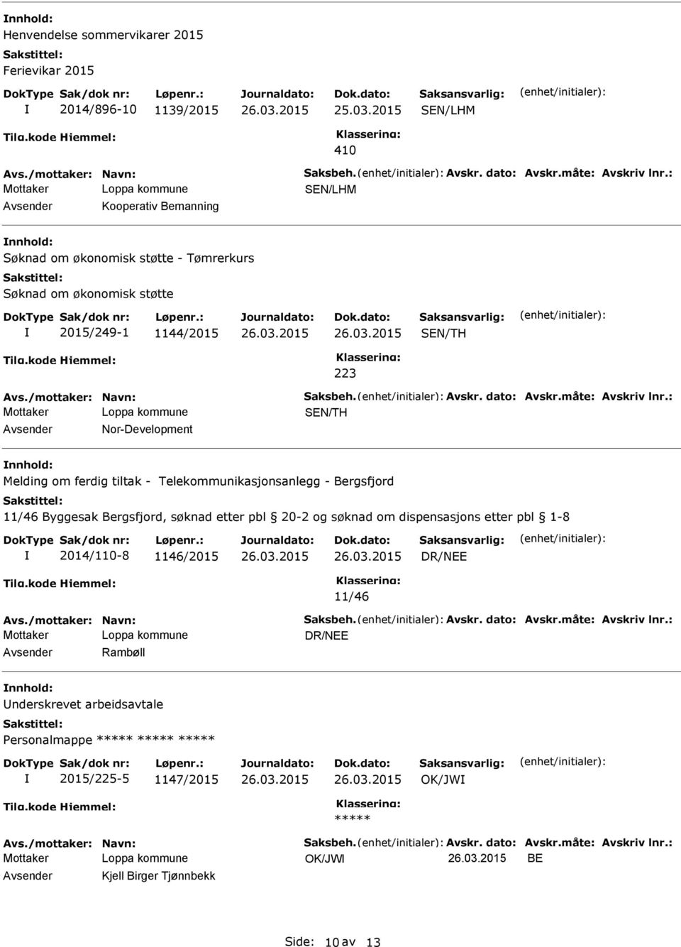 Telekommunikasjonsanlegg - Bergsfjord 11/46 Byggesak Bergsfjord, søknad etter pbl 20-2 og søknad om dispensasjons etter pbl 1-8 2014/110-8