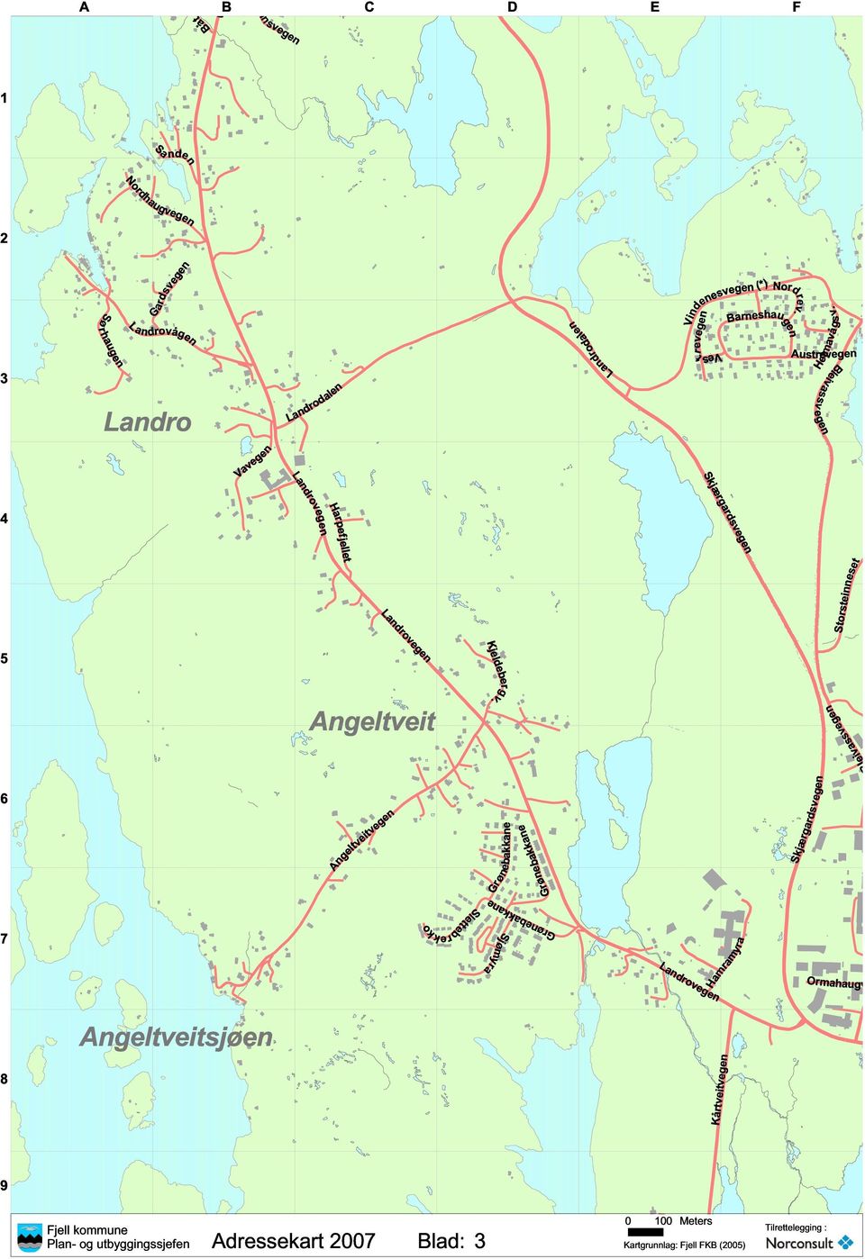 Bleivassv Landrovegen Harpefjellet Skjærgardsvegen Storsteinneset Angeltveit Angeltveitvegen Grønebakkane Grønebakkane