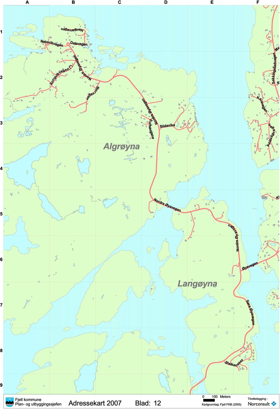 Furhaugane Sildavika Nordre Øyavegen Kaiavegen Apalvågv e gen Klaus