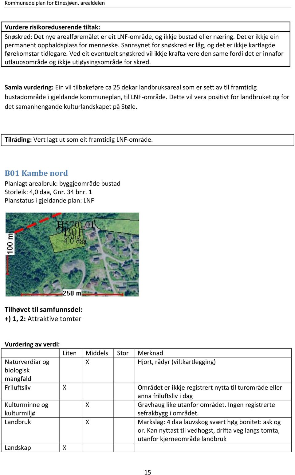 Ved eit eventuelt snøskred vil ikkje krafta vere den same fordi det er innafor utlaupsområde og ikkje utløysingsområde for skred.