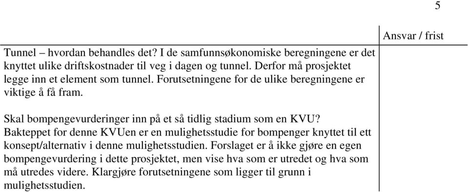 Skal bompengevurderinger inn på et så tidlig stadium som en KVU?