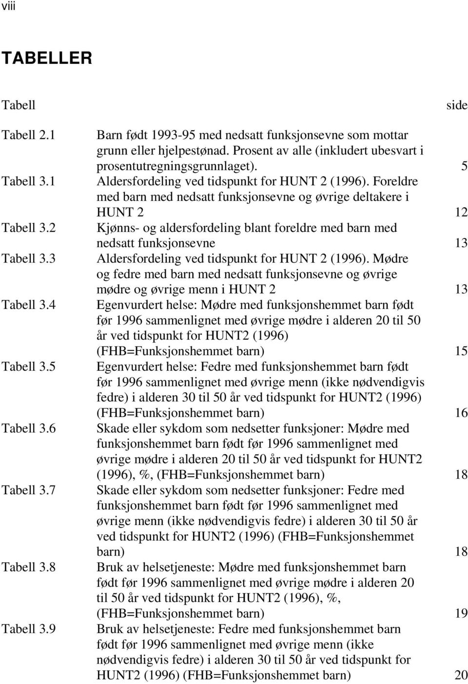 5 Aldersfordeling ved tidspunkt for HUNT 2 (1996).