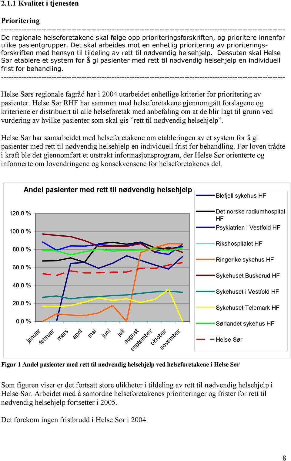 Dessuten skal Helse Sør etablere et system for å gi pasienter med rett til nødvendig helsehjelp en individuell frist for behandling.