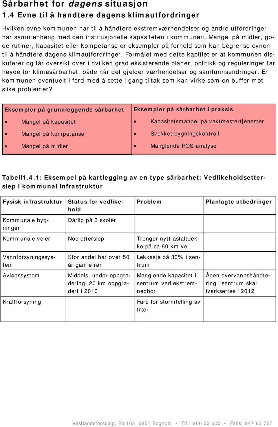 Mangel på midler, gode rutiner, kapasitet eller kompetanse er eksempler på forhold som kan begrense evnen til å håndtere dagens klimautfordringer.