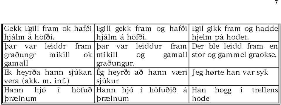 ßar var leiddr fram ßar var leiddur fram Der ble leidd fram en graýungr mikill ok mikill og gamall stor