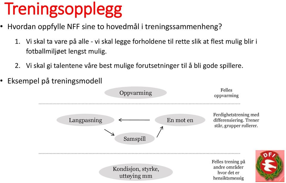 Vi skal gi talentene våre best mulige forutsetninger til å bli gode spillere.