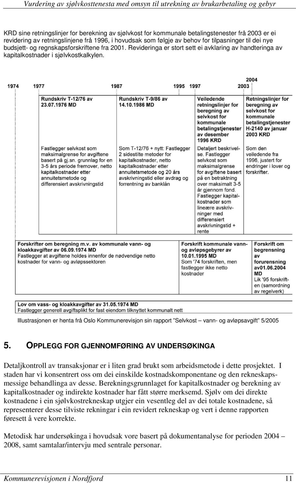 Illustrasjonen er henta frå Oslo Kommunerevisjon sin rapport Selvkost vann- og avløpsavgift 5/2005 5.