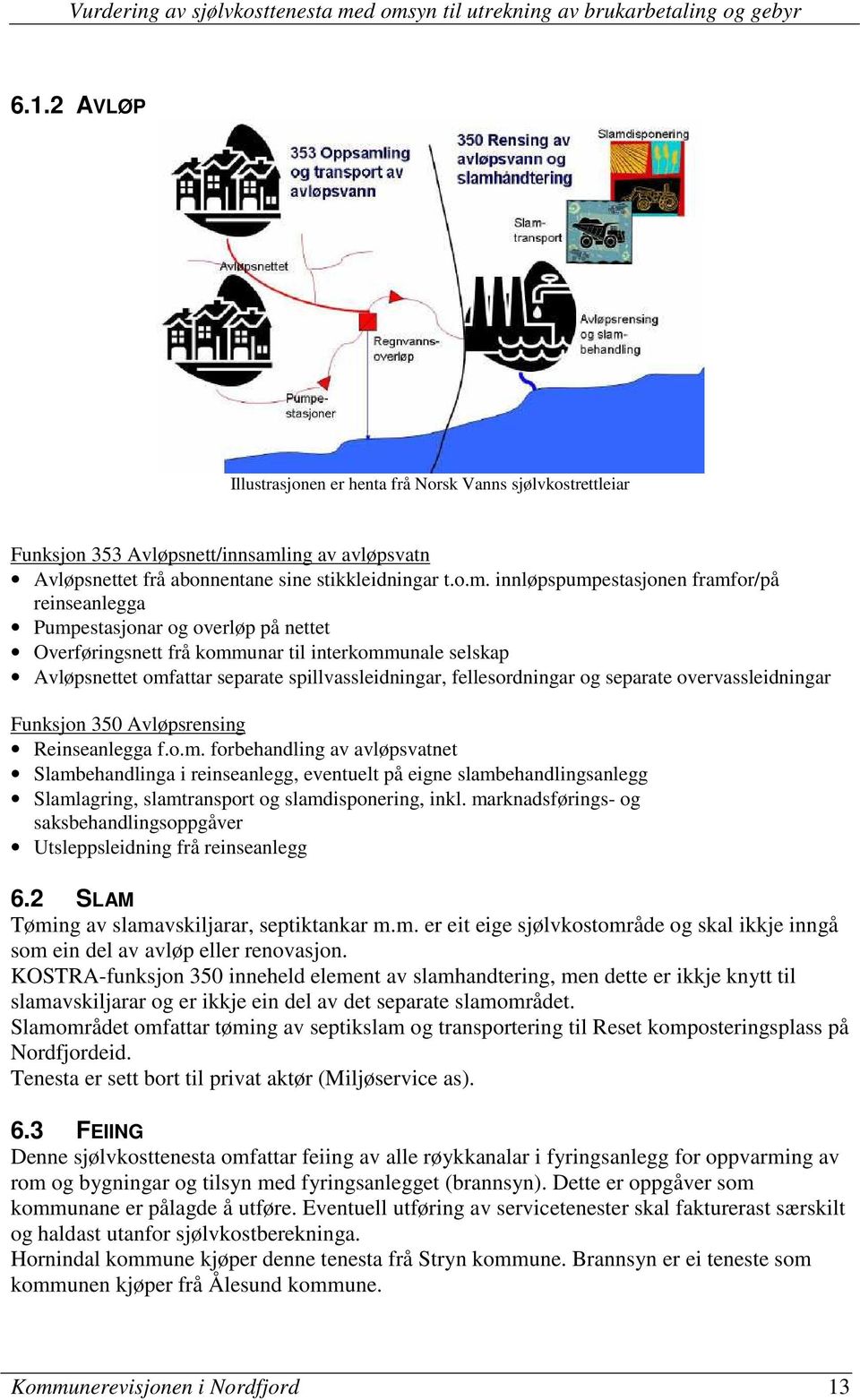 innløpspumpestasjonen framfor/på reinseanlegga Pumpestasjonar og overløp på nettet Overføringsnett frå kommunar til interkommunale selskap Avløpsnettet omfattar separate spillvassleidningar,