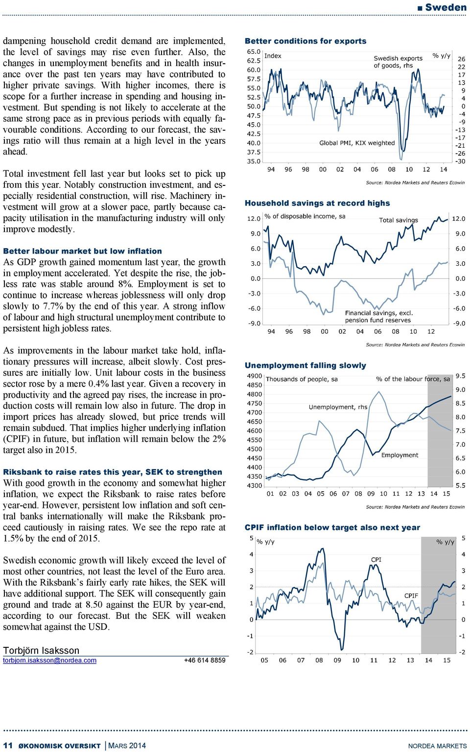 With higher incomes, there is scope for a further increase in spending and housing investment.