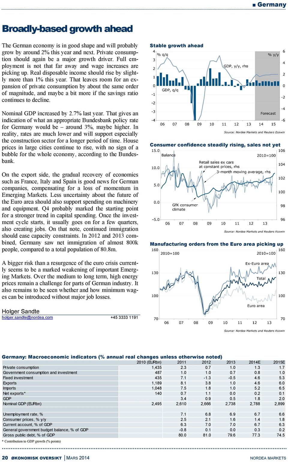 That leaves room for an expansion of private consumption by about the same order of magnitude, and maybe a bit more if the savings ratio continues to decline. Nominal GDP increased by 2.7% last year.