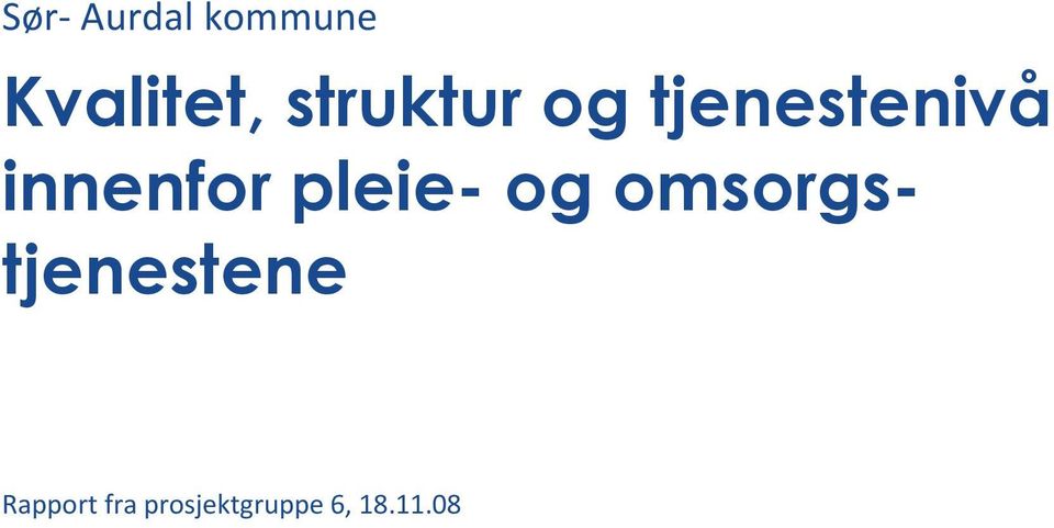 innenfor pleie- og