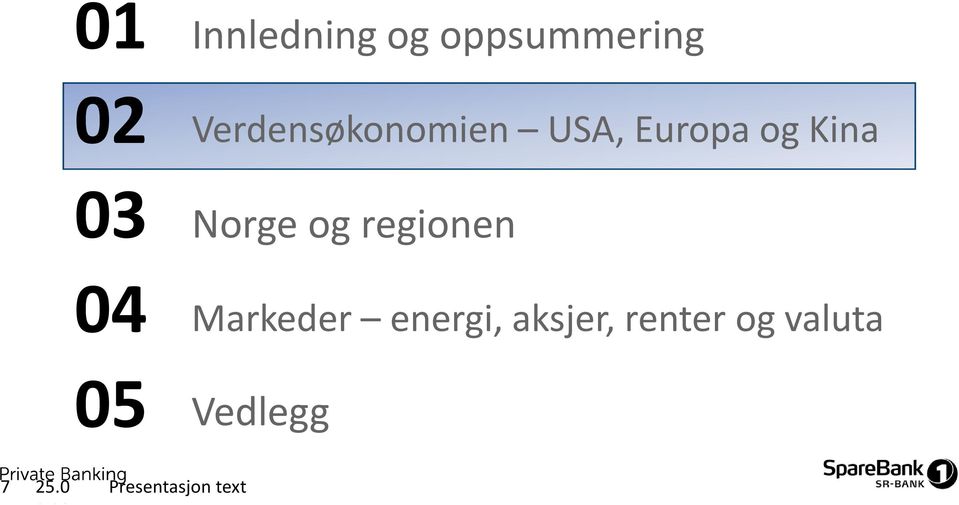 og regionen Markeder energi, aksjer, renter