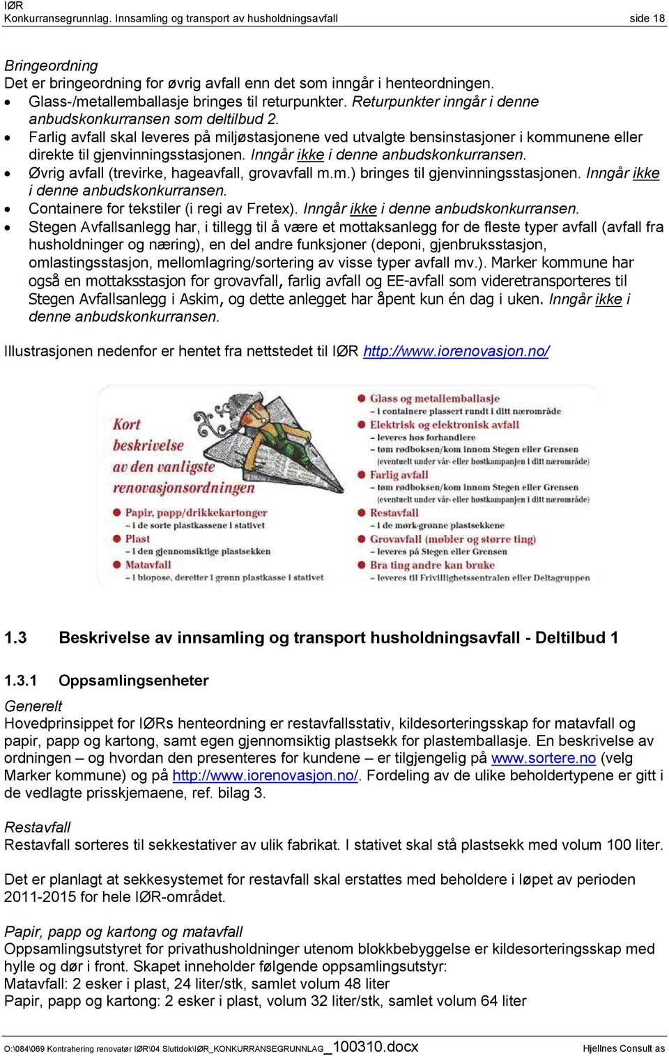 Farlig avfall skal leveres på miljøstasjonene ved utvalgte bensinstasjoner i kommunene eller direkte til gjenvinningsstasjonen. Inngår ikke i denne anbudskonkurransen.