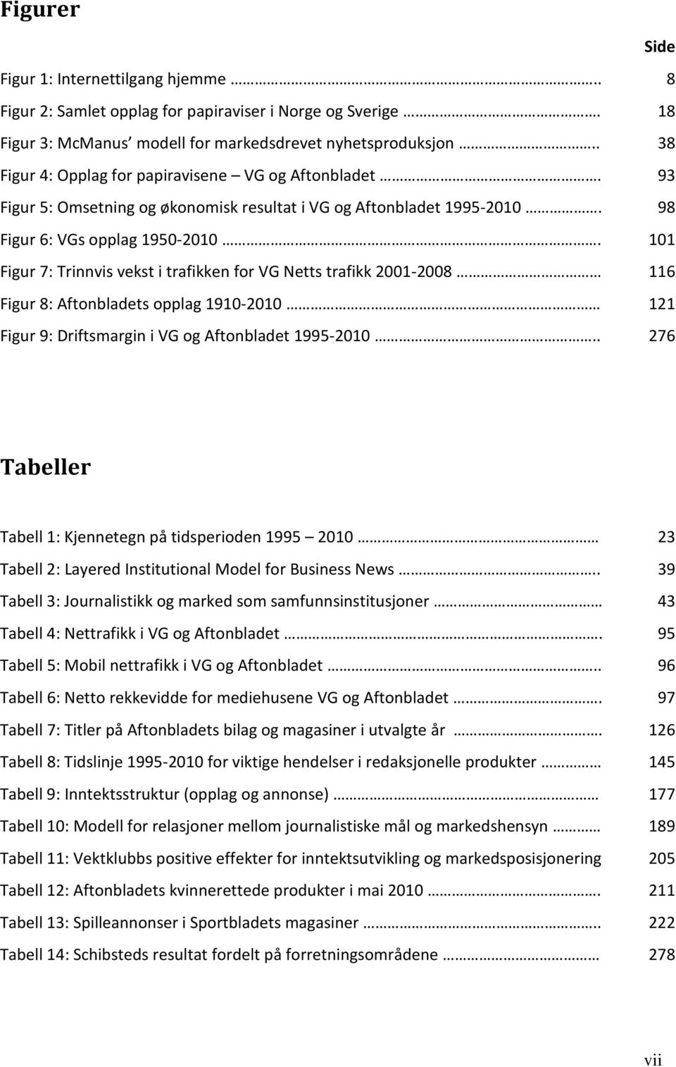 Figur 7: Trinnvis vekst i trafikken for VG Netts trafikk 2001-2008 Figur 8: Aftonbladets opplag 1910-2010 Figur 9: Driftsmargin i VG og Aftonbladet 1995-2010.