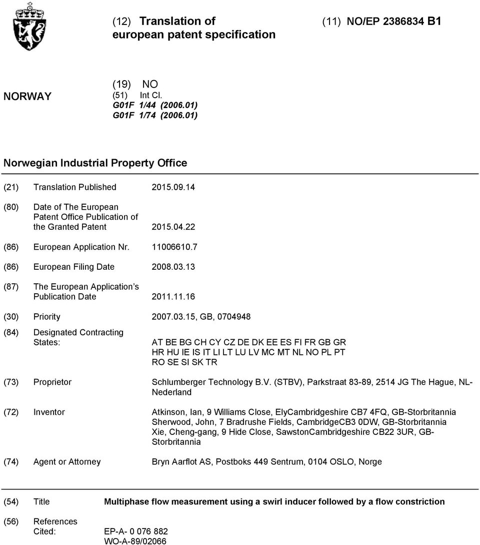 7 (86) European Filing Date 08.03.