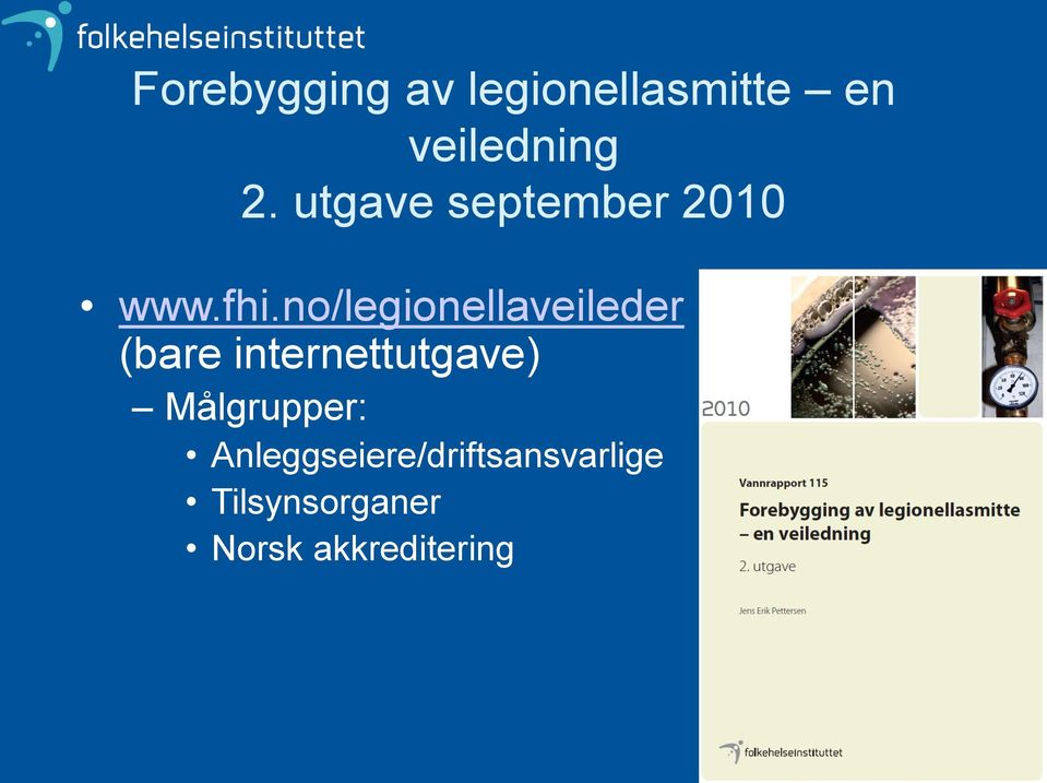 no/legionellaveileder (bare internettutgave)