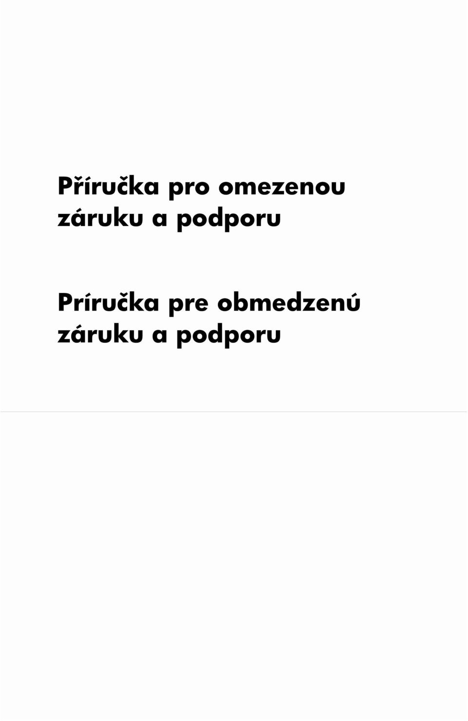 podporu Príručka