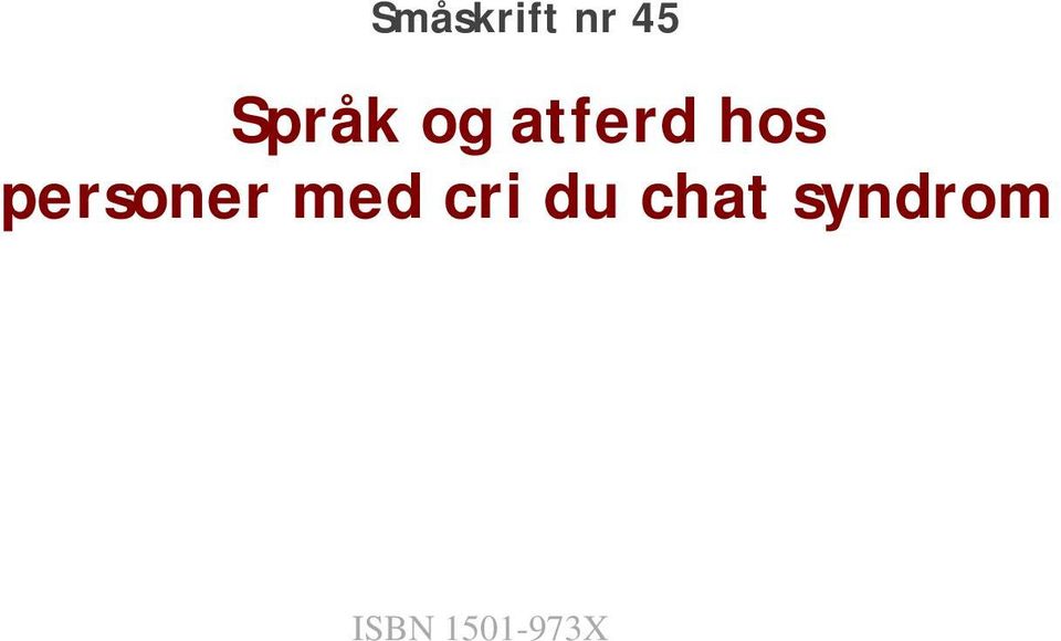 personer med cri du